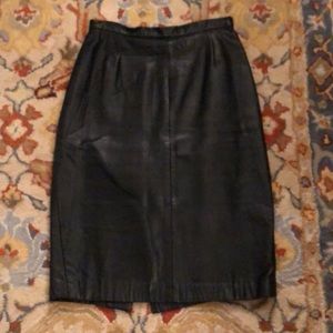 Vintage leather skirt